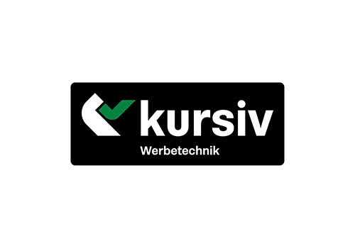 Logo kursiv Werbetechnik